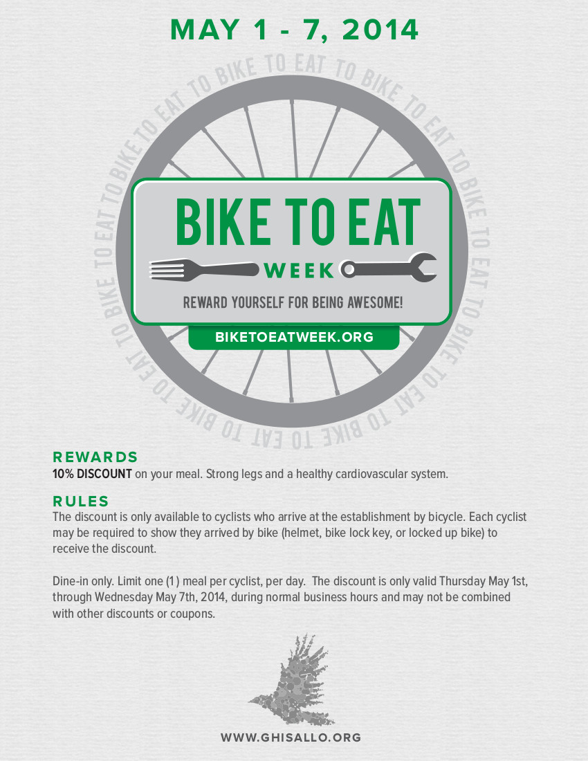 Bike-To-Eat Week 2014 Poster